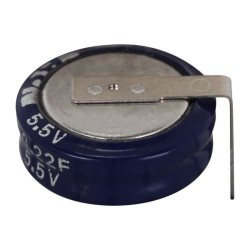 0.22F-5.5V KR-5R5H224-R  SUPER CAPACITOR  0.22F -5.5VDC Ø11.5x5.2mm