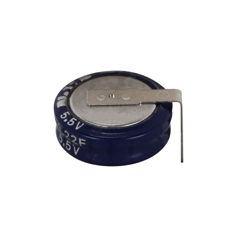 0.22F-5.5V KR-5R5H224-R  SUPER CAPACITOR  0.22F -5.5VDC Ø11.5x5.2mm