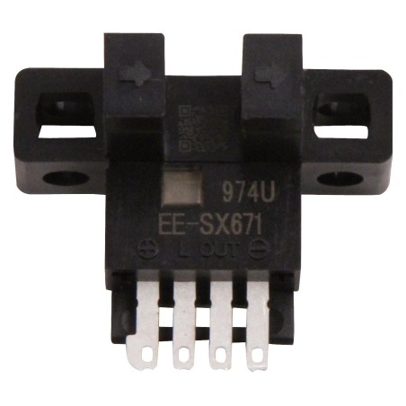 EE-SX671 OMRON FOTOMICROSENSOR Ranura  En Forma de L Haz Pasante 5 mm NPN En oscuridad/Con luz 5 a 24 VDC  Conector