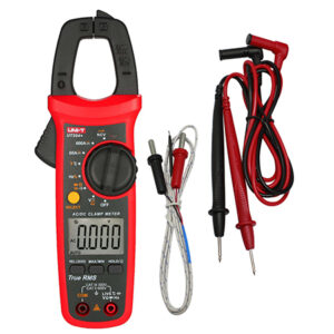 PINZA AMPERIMETRICA TRUE RMS CON °C 600 AMP AC~DC UNI-T UT-204+
