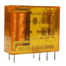 RELAY DE 24VAC 8A 250VAC DPDT 8 PINES FINDER 405280240000