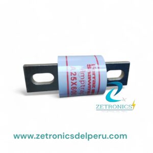 Fusible  A25X600-4TA, para semiconductores, de acción rápida, con actuador de disparo, tipo cuchilla atornillable, 100 kA, 250 V CA, 600 A